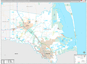 Brownsville-Harlingen Wall Map Premium Style